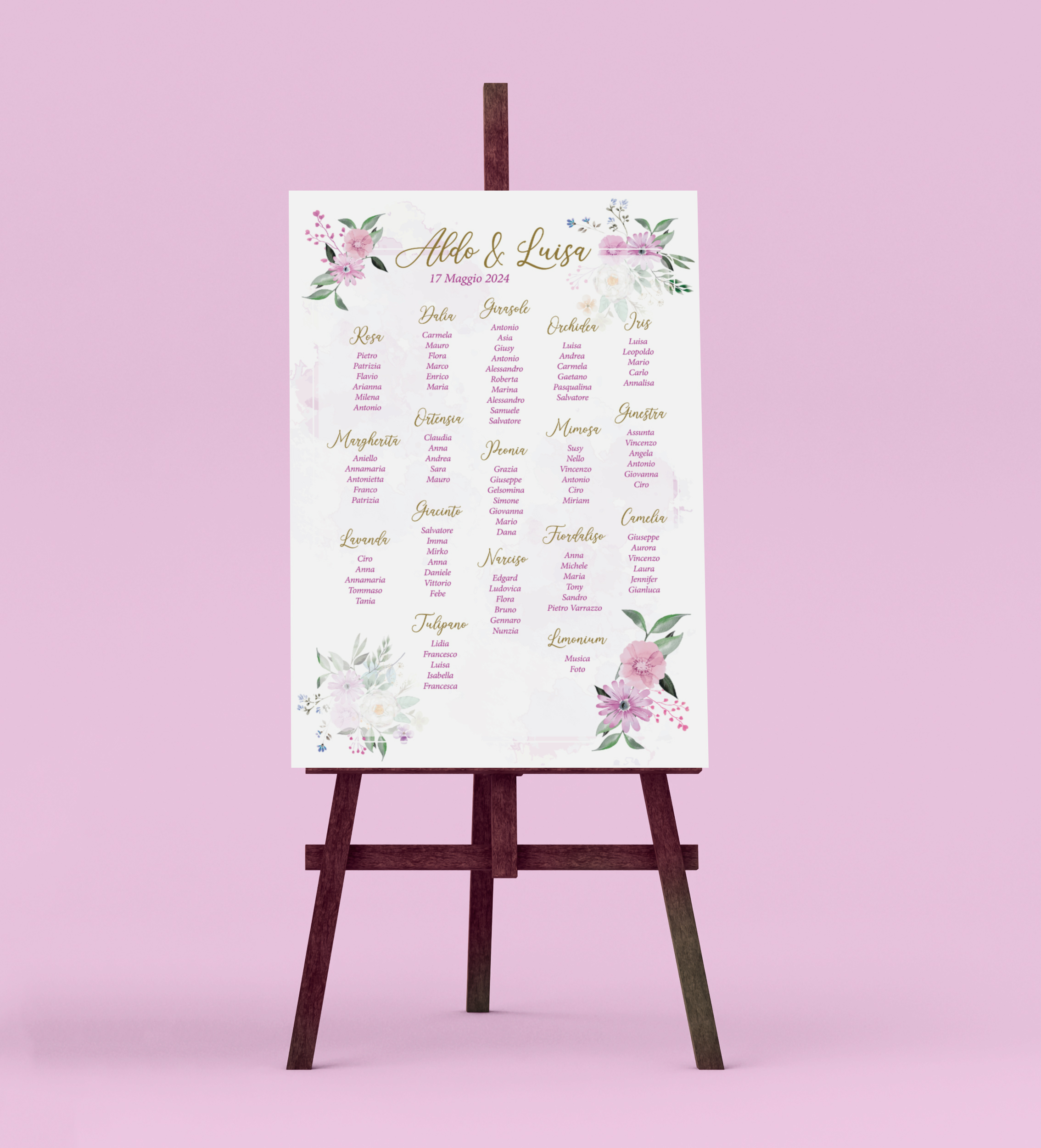 Tableau de Mariage | Tableau_10051324 - LagiGroup - Tipografia e Stampa ...